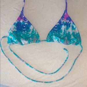 Tie Dye Triangle Bikini Top
